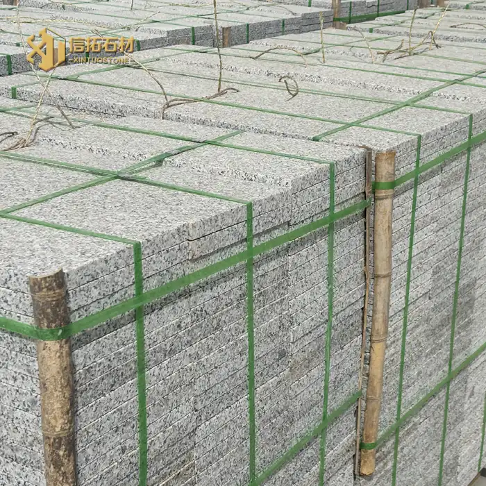 Lychee-faced granite square paving stones